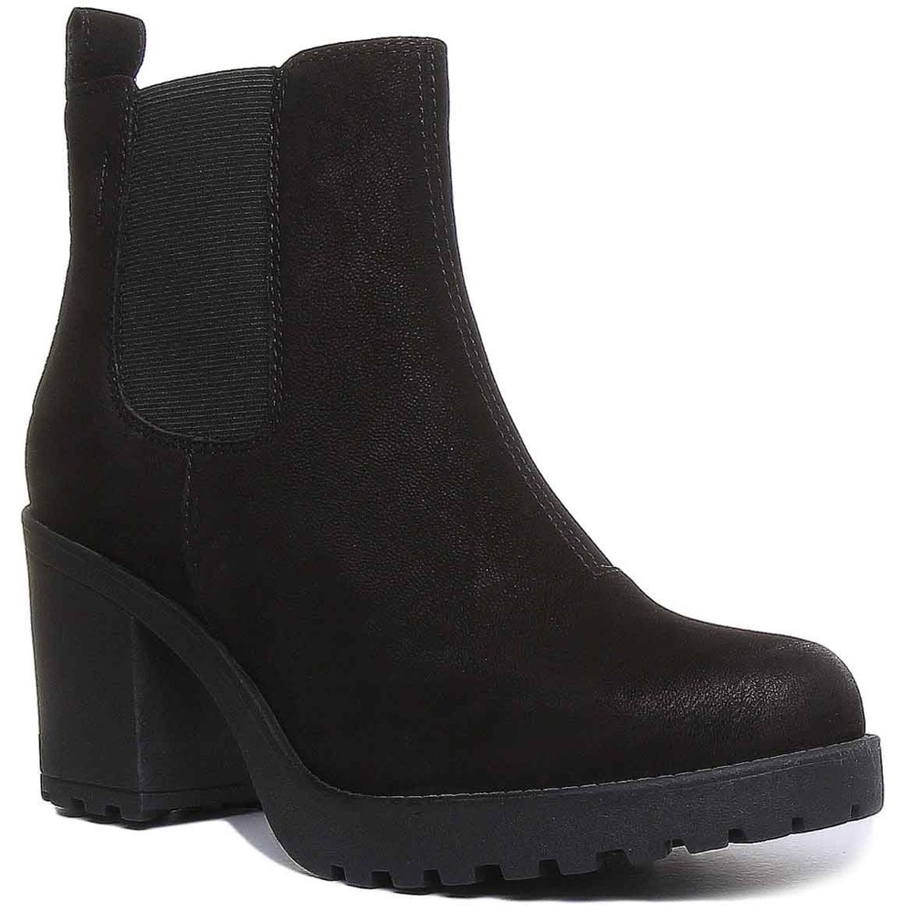 Vagabond Grace Chunky Chelsea Boots Black Leather